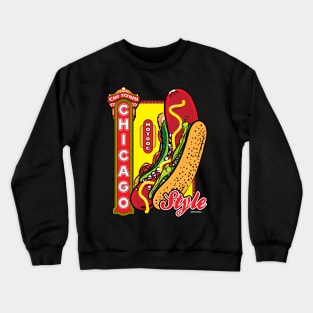 Chicago Style Hot Dog Lover Crewneck Sweatshirt